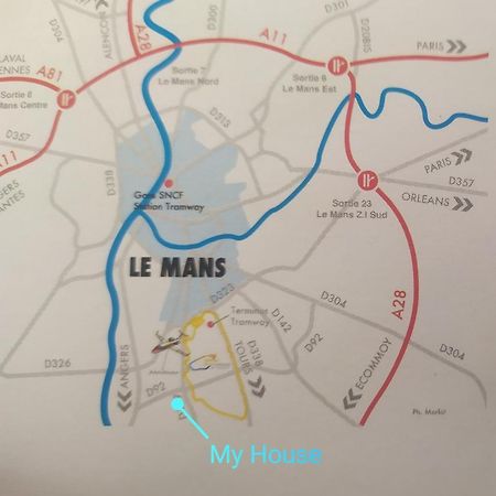 Chambres Le Mans 24 Heures Arnage Eksteriør bilde