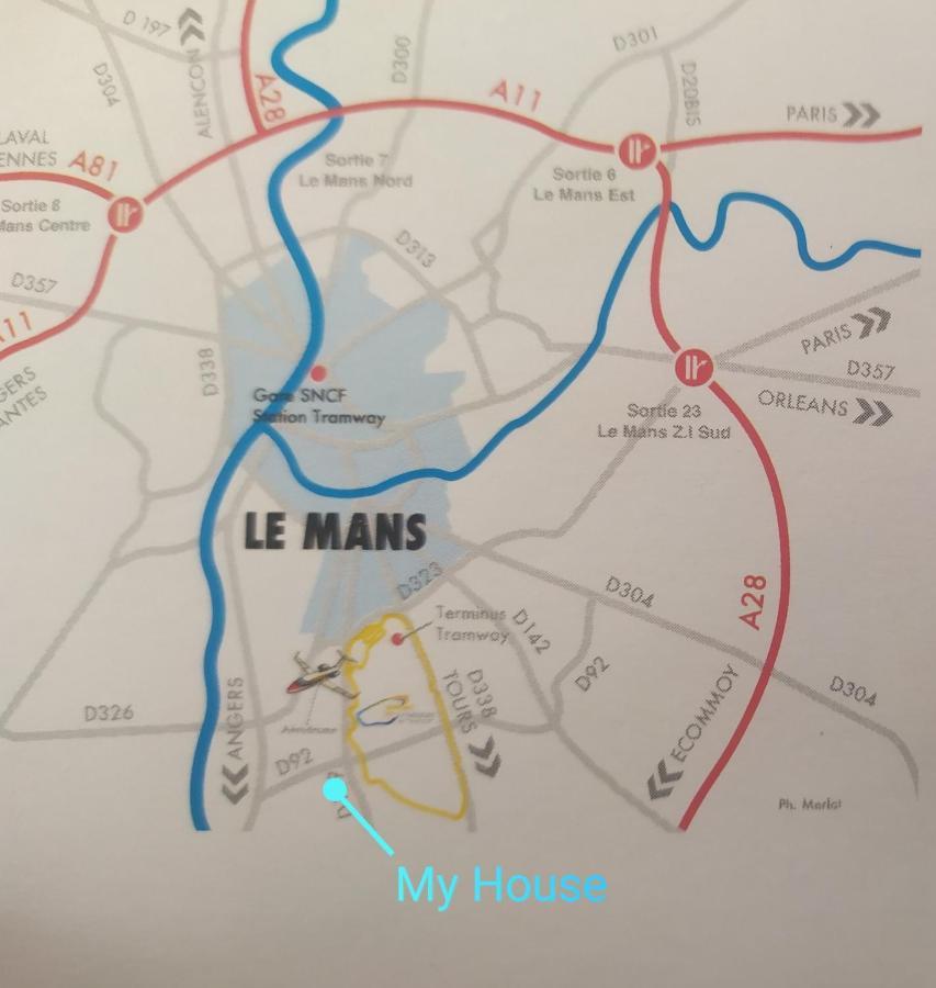 Chambres Le Mans 24 Heures Arnage Eksteriør bilde